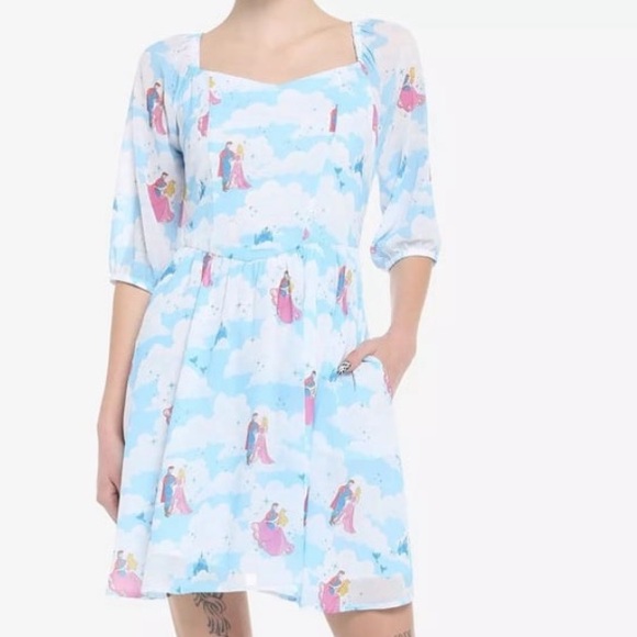 Her Universe Dresses & Skirts - NWT Her Universe Disney Sleeping Beauty Clouds Long-Sleeve Dress